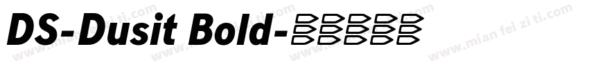 DS-Dusit Bold字体转换